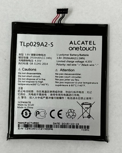 Battery TLp029A2-S For Alcatel One Touch Idol 3 5.5" 6045i OT-6045F 2910mAh