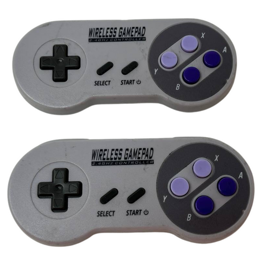 Lot of 2 Premium Wireless Gamepad 2.4 GHz Controller MR1809WL Joystick Only