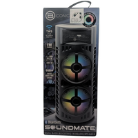 Biconic SoundMate Bluetooth Party Speaker Dual Bass Boosting AUX USB TF Lights