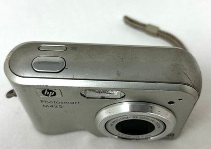 HP Photosmart M425 Digital Camera 3x Optical Zoom 5MP Silver 1.7" Display OEM