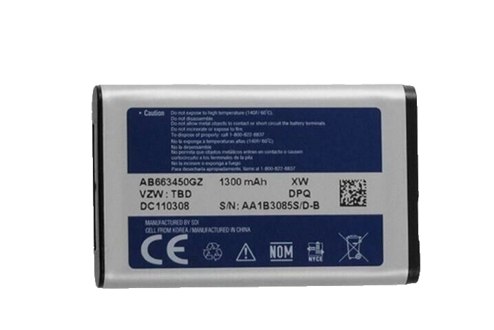 Battery AB663450GZ 1300mAh For Samsung Convoy 2 SGH U640 U660 CONVOY II Original