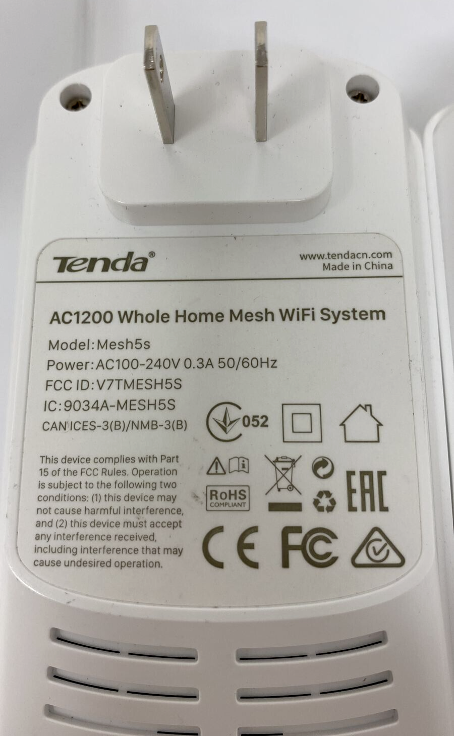 Tenda Nova MW5 Gigabit Whole Home Mesh WiFi System Wireless Dual Band AC1200 3pc