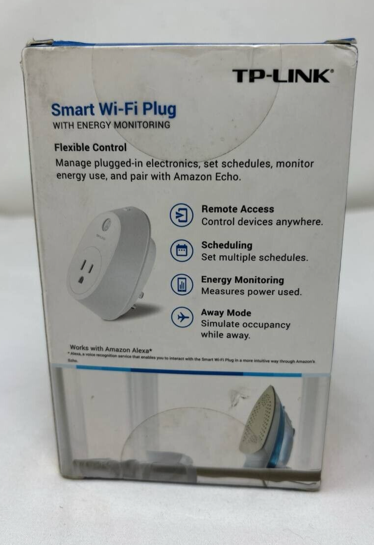 TP-LINK Kasa Smart Wi-Fi Plug with Energy Monitoring for Alexa Google Assistant