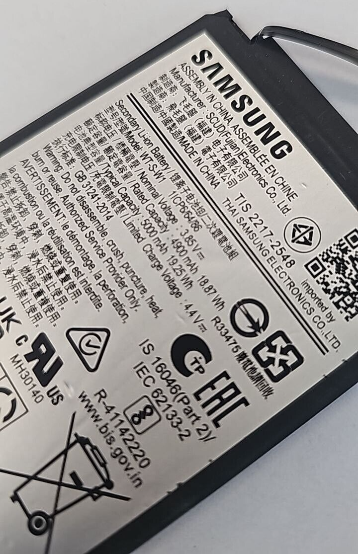 Samsung Battery WT-S-W1 For Samsung Galaxy A22 5G SM-A226B 3.85V 5000mAh OEM