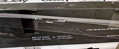 Klipsch RSB-3 Wireless Bluetooth Home Theater Sound Bar Speaker 60W System READ