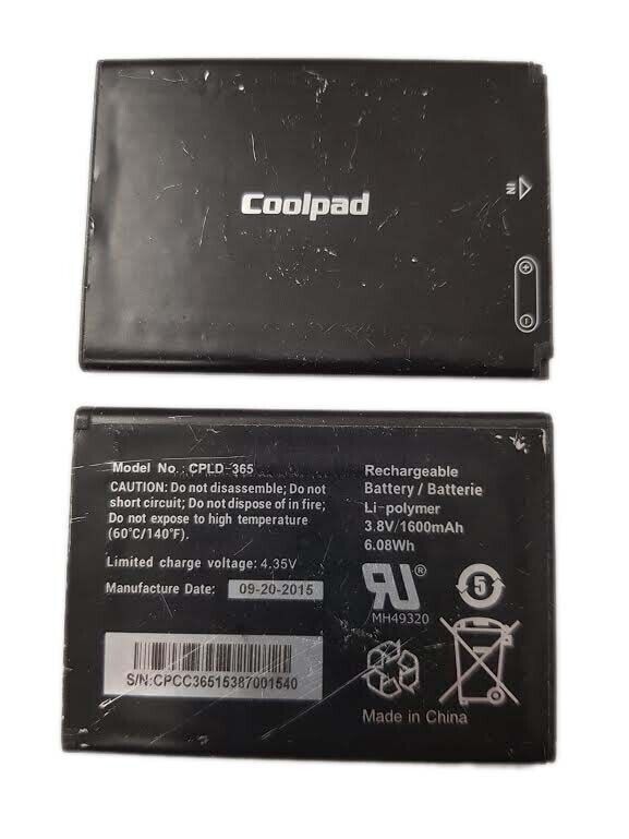 Battery CPLD-365 3.8V Replacement For Coolpad Rogue 4G 3320A  1600mAh Original