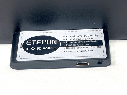 Etepon EP010 HDMI Monitor Media Display Screen 10.1 Inch Raspberry Pi 3 2 B+ A+