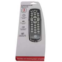 GE Universal Remote Control for Samsung Vizio LG Sony JVC Hisense 3 Device