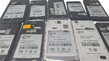 10 Lot MIX phones NYX Mobile Sky HD Lux Fly II A1 Eco Rex Zeuz-HD Orbis Join