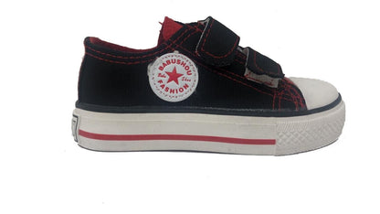Canvas Sneakers Chuck Shoes Black Red for Kids School Shoes US 11.5 EU 29