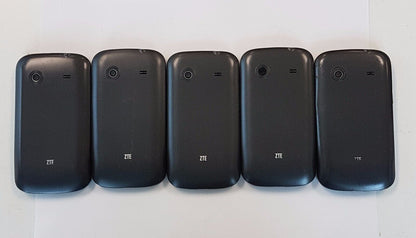 5 Lot ZTE Whirl Z660G Tracfone Wireless Android Smartphone GSM 3G 4 GB Used