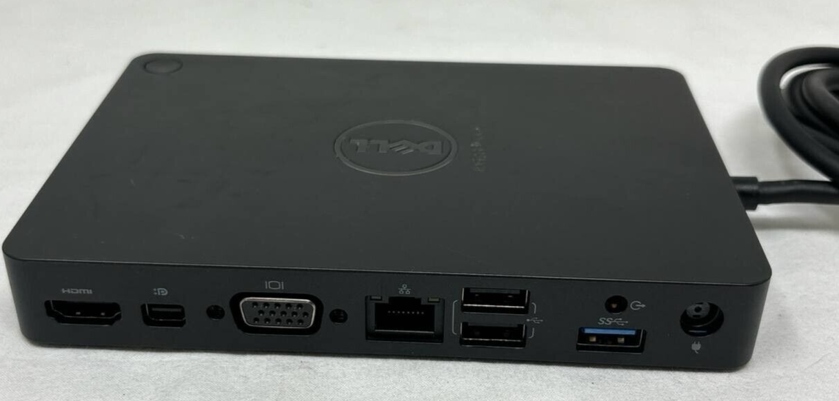 Dell WD15 Thunderbolt USB-C Docking Station HDMI VGA RJ-45 Ports For PC Laptop