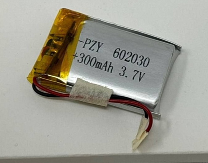 PZY 602030 Polymer Battery 300mAh 3.7 V Rechargeable Li-ion for Low Drain Device