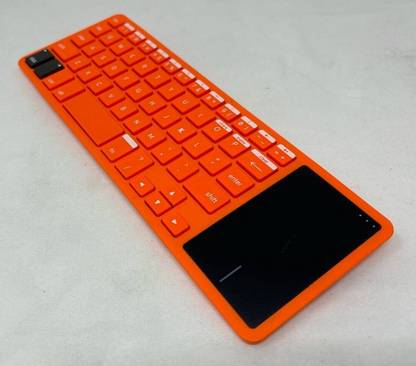 Kano Wireless Keyboard USB QWERTY with Touch Pad KC-KBR101 Orange for Laptop PC