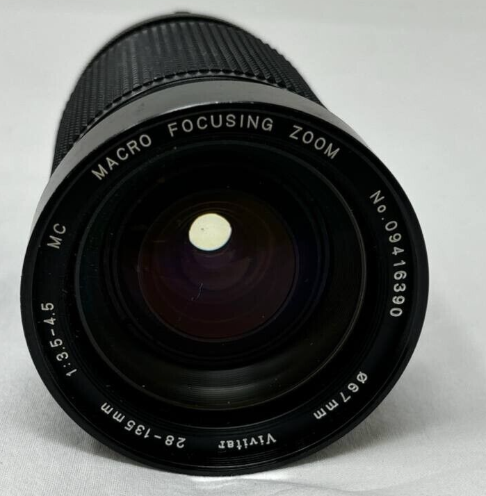 Vivitar Nikon AI-S Camera Lens 28-135mm F3.5-4.5 MC for SLR Mirrorless Camera