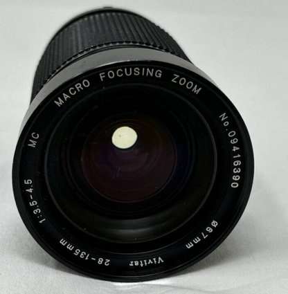 Vivitar Nikon AI-S Camera Lens 28-135mm F3.5-4.5 MC for SLR Mirrorless Camera