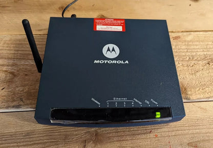 Motorola Wireless Router GZ53347 DSL Ethernet 4 Port RJ-45 3347-02-1022 Ethernet