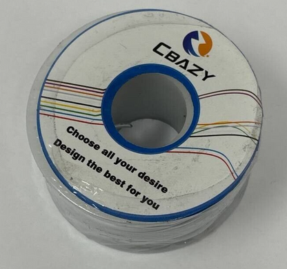 CBAZY UL 1007 Flexible Silicone Electrical Wire 22AWG Stranded 26.2 Ft White