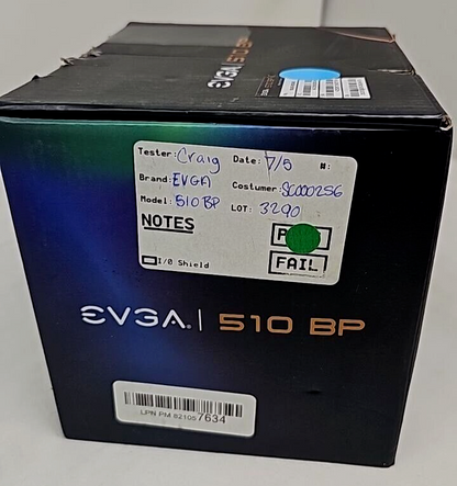 EVGA 510 BP 80+ Bronze Power Supply for Computer 24-Pin 120mm Fan Original 510W