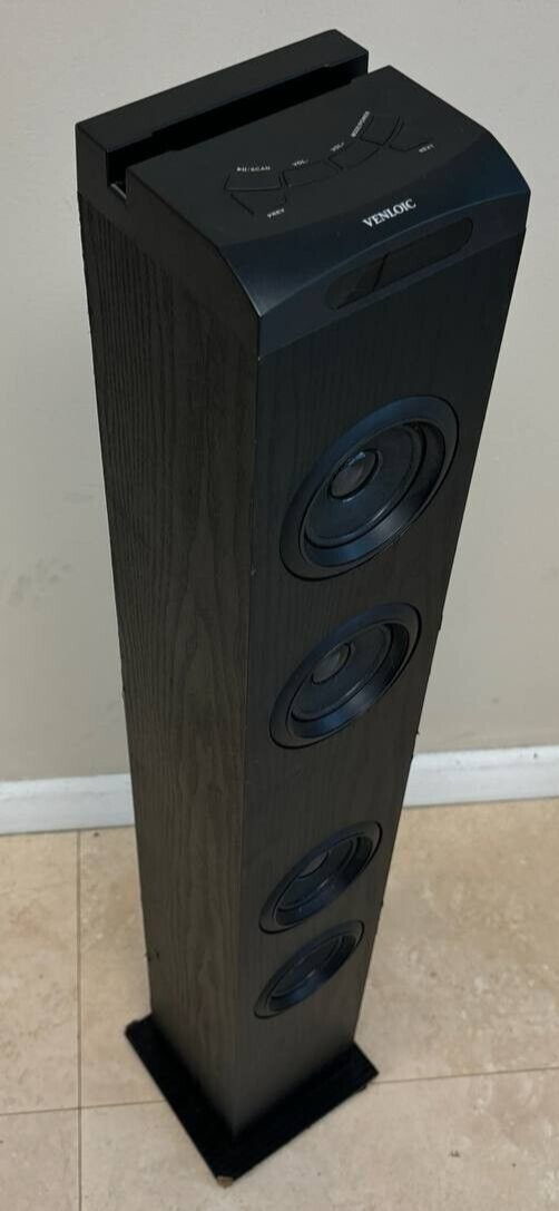 Venloic VLC-T1 Floor Standing Tower Speaker Bluetooth FM Home Stereo System