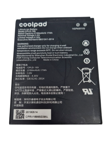 Battery CPLD-189 For Coolpad Legacy Go 3310A Illumina 3310 Original Replacement