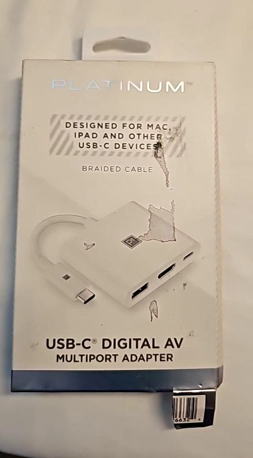 Platinum USB-C Digital AV Multiport Adapter 4k HDMI USB Port Amplifier Macbook