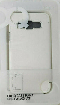 Xqisit Folio Case Rana For Samsung Galaxy A3 Book Protective Cover OEM White