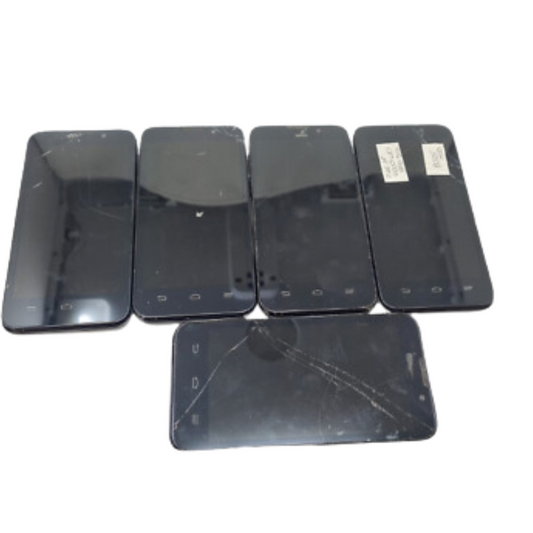 5 Lot ZTE N9510 Warp 4G Black Sold As Is Sprint Wholesale For Parts Power Up