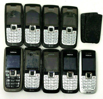 9 Lot Nokia 2610 GSM Phone Bar Locked No Camera Basic ATT Tmobile SunCom 2MB
