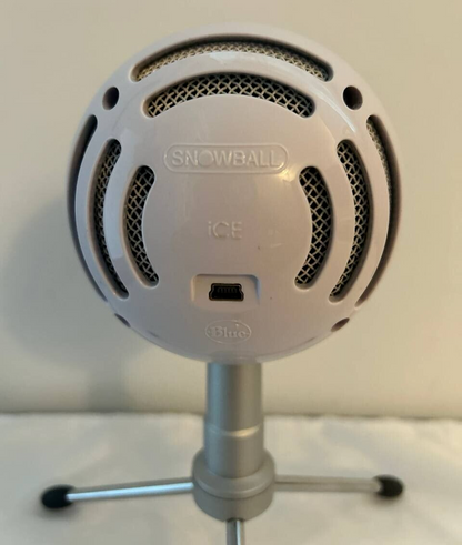 Blue Snowball iCE USB Microphone Condenser for Recording & Streaming White