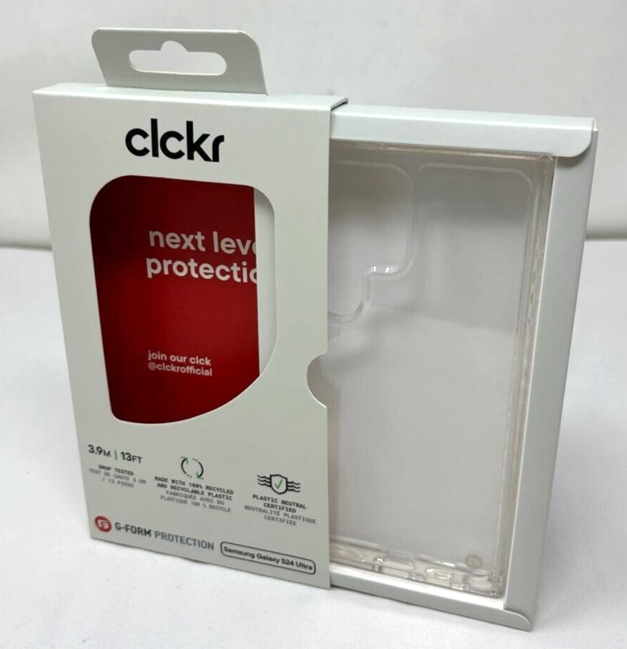 Clckr Diamond Back Case for Samsung Galaxy S24 Ultra Clear Protective Cover SM-