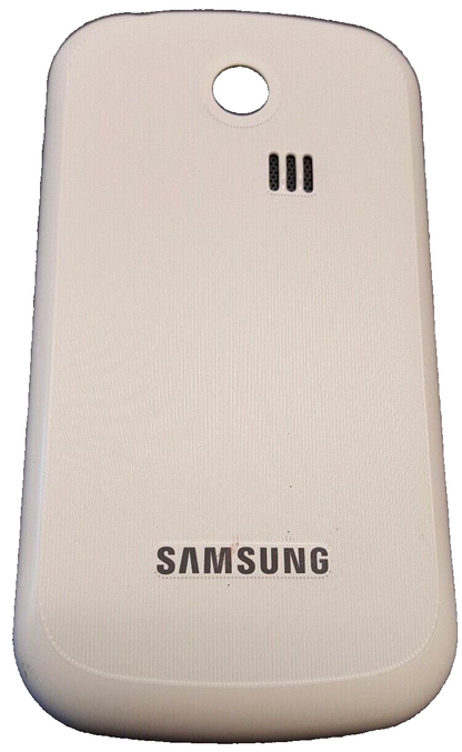 Back Door White Battery Cover Replacement For Samsung Chat 335 Chic S3350 OEM