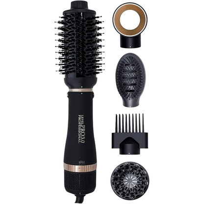 Level Pro3.0 Complete 5 in 1 Hair Salon Styler Brush Kit Styling Ion Blow Dryer