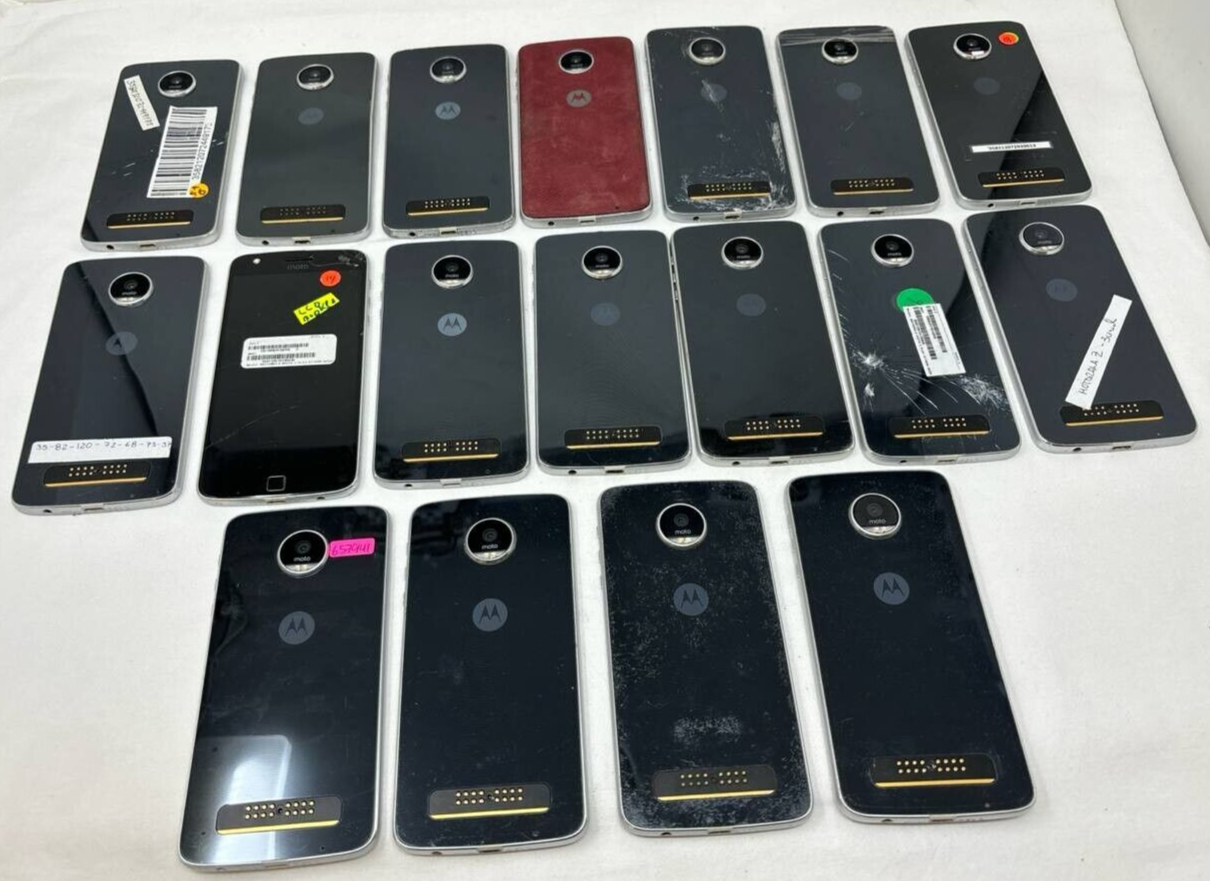 20 Lot Motorola Moto Z Play XT1635 5.5" 16MP Untested Wholesale Used Repair Part