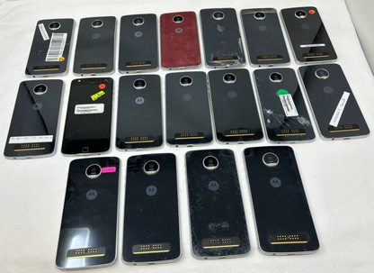 20 Lot Motorola Moto Z Play XT1635 5.5" 16MP Untested Wholesale Used Repair Part