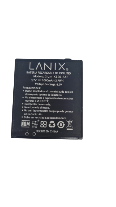 Battery Lanix Ilium X120 1X120-BAT Replacement 1000mAh 3.7V Original