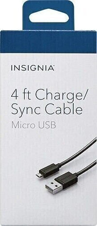 Insignia 4ft Micro USB Charge Sync Fast Cable for Phones Samsung LG Motorola