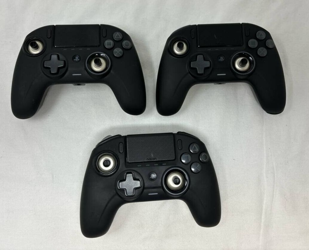 3 Lot  Nacon Revolution Unlimited Pro Wireless Joystick Gamepad for PS4 Games