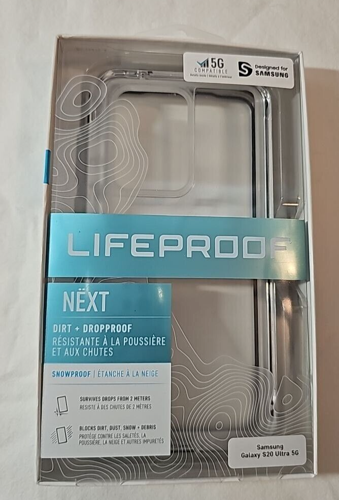 LifeProof Next Case Samsung Galaxy S20 Ultra 5G Black Crystal Clear SM-G988