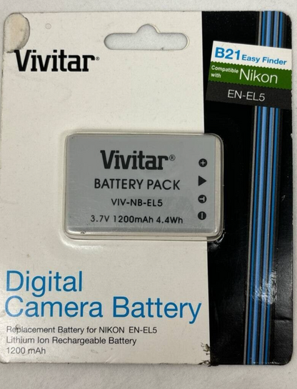 Vivitar NB-EL5 Digital Camera Battery For Nikon Coolpix P80 P90 P100 P500 P510