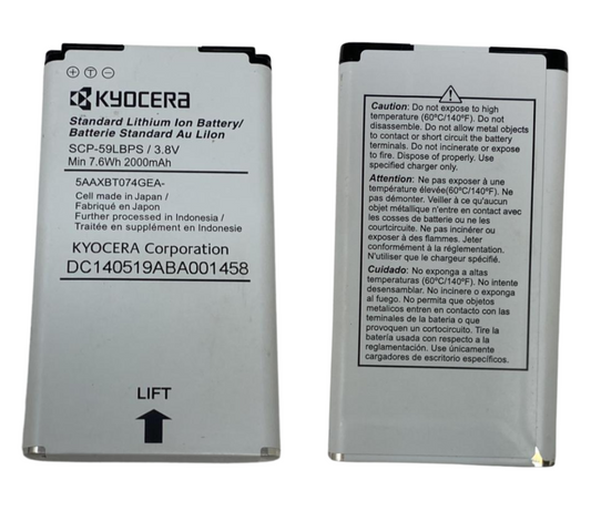 Battery SCP-59LBPS For Kyocera C6725 C6730 Hydro Icon Hydro Vibe 4G ORIGINAL