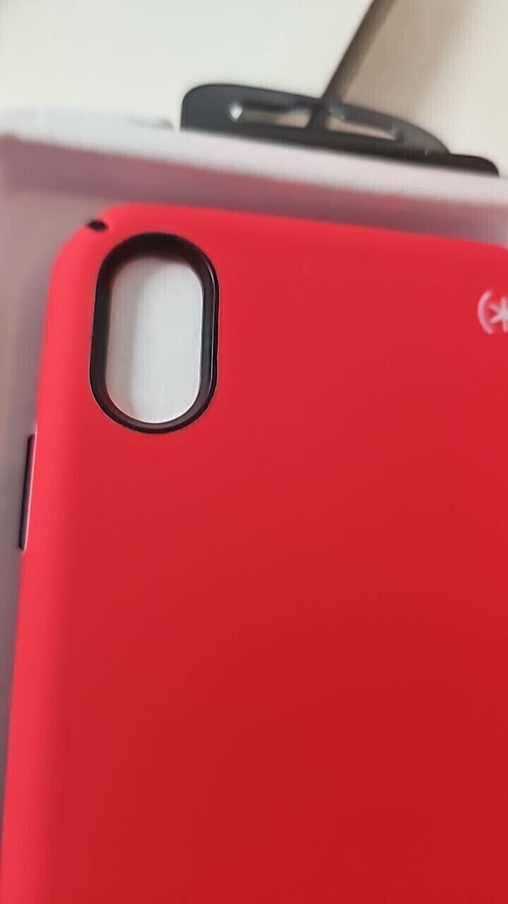 Speck Presidio Protective Sport Case for Apple iPhone XS Max 6.5" Red Impactium