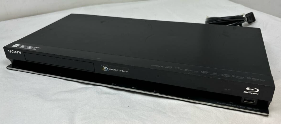 Sony BDP-S570 3D DVD Blu-Ray Player HDMI USB Dolby Digital HD WiFi Streaming