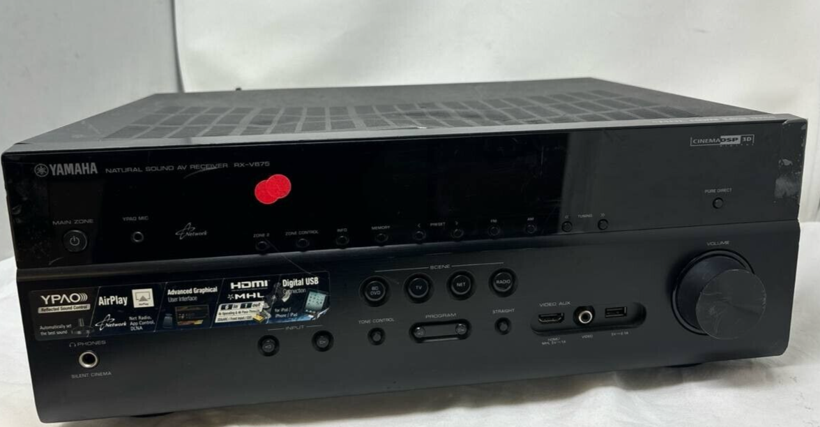 Yamaha RX V675 Receiver 7.2 Channels HDMI Dolby True HD Blu Ray WiFi Cinema DSP