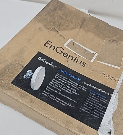 EnGenius EnStation Dual Band Wireless WiFi 5 Bridge Access Point Outdoor PtP Kit