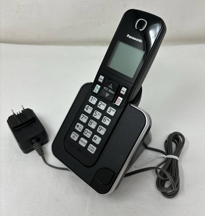 Panasonic KX-TGC350 Cordless Phone System 2 Handsets Base Chargers Battery READ