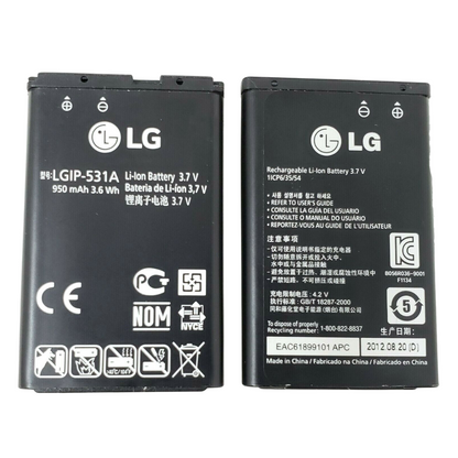 Battery LGIP-531A For LG 440G 236C 320G UN200 KG280 440GB KG310 GM205 GB125 OEM