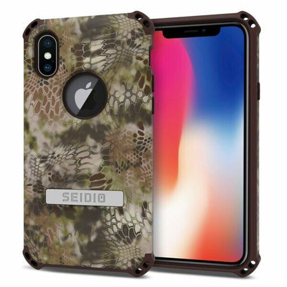 Seidio Cover for Apple iPhone X Dilex Kryptek Case Kickstand Holster Pontus