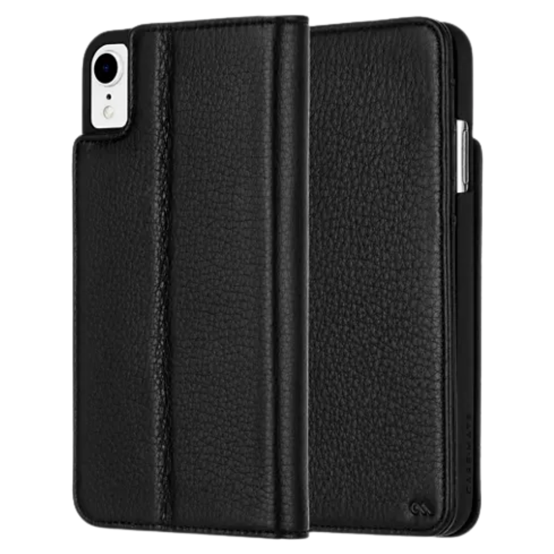 Case Mate Wallet Folio Black Case iPhone XR Leather Cover Card ID Holder