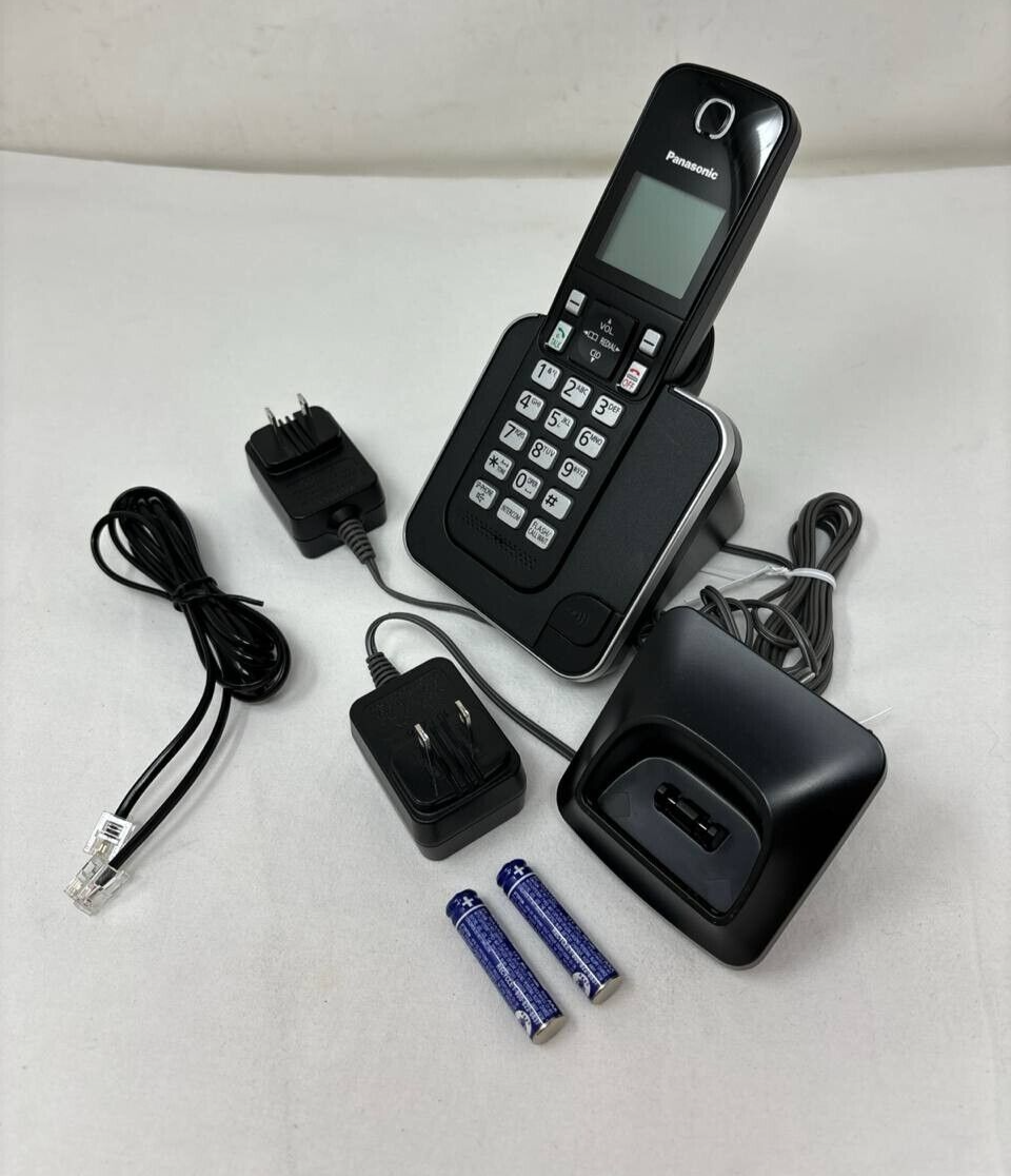 Panasonic KX-TGC350 Cordless Phone System 2 Handsets Base Chargers Battery READ